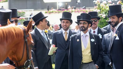 Sheikh Mohammed bin Rashid onDay 4 of Royal Ascot at Ascot Racecourse in Ascot, England. Getty Images