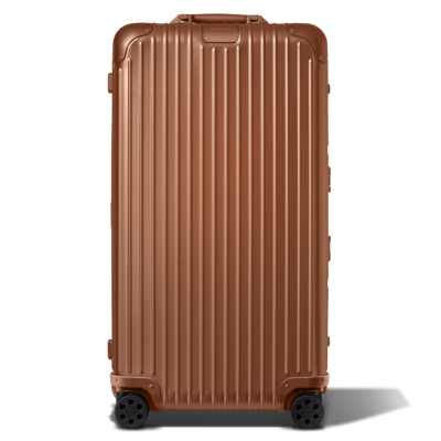 The Rimowa Original Trunk Plus is made in Germany from anodised aluminium. Photo: Rimowa