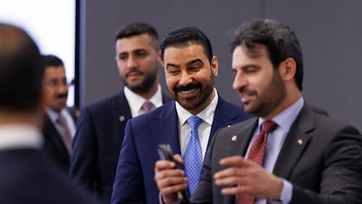 Iraq Prime Minister Ali Al Zaidi, during talks with Chevron at its headquarters in Houston, Texas. Bloomberg