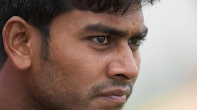 Bangladesh's Mehedi Hasan shown last week prior to the second Test, in which he took 12 wickets. Dibyangshu Sarkar / AFP / October 27, 2016