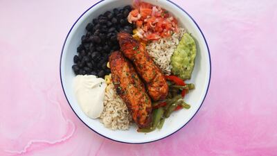 Healthy bowl at Bounty Beets.