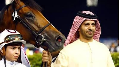 Godolphin trainer Saeed bin Suroor, right, saddled four winners on Super Saturday three weeks ago and will take aim at his first Dubai World Cup win since 2006 on Saturday. Mike Young / The National