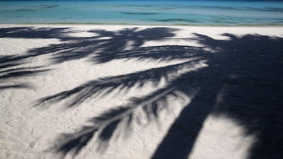 An empty beachfront lies at the no swim zone as the government implements the temporary closure of the country's most famous beach resort island of Boracay. Aaron Favila / AP Photo