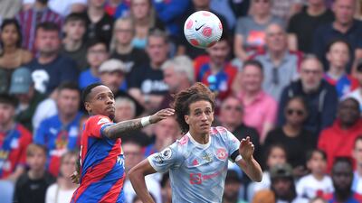 Hannibal Mejbri 6 - Some excitement from the 3,000 travelling fans when they found out he was starting. One of United’s better players, especially early in the first half. Booked after a tussle with Zaha. EPA