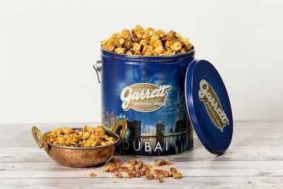 Garrett Popcorn comes serves in retro tins. Courtesy of Garrett Popcorn