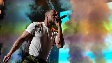 Lead singer Dan Reynolds is coming back with Imagine Dragons to Etihad Park on December 5. Khushnum Bhandari / The National