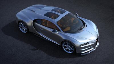 The Bugatti Chiron with Sky View. Bugatti Automobiles SAS