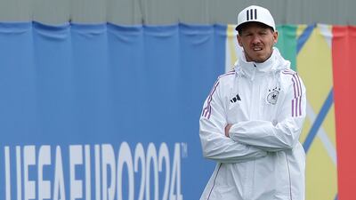 Germany head coach Julian Nagelsmann looks on. EPA