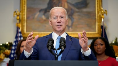'Welcome home Brittney,' Mr Biden said at the White House. AP