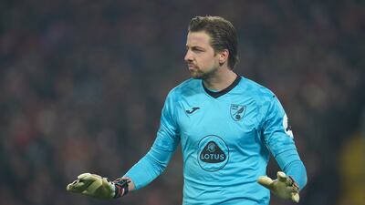 NORWICH RATINGS: Tim Krul – 5. The Dutchman could have been helped by his defenders for both goals. He was solid enough when Liverpool chased a late goal to put the game away. AP