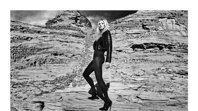 Kate Moss poses in Al Ula for Monot’s new campaign. Monot / Instagram