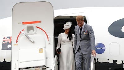 Prince Harry, Duke of Sussex and Meghan, Duchess of Sussex have been criticised for their usage of flying private planes. Getty
