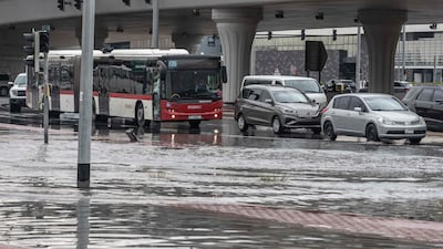 Heavy rain fell overnight on Wednesday and was expected to continue on Thursday and Friday. Antonie Robertson / The National