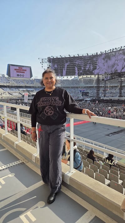 The writer in South Korea for Day 2 of the BTS Arirang concert. Photo: Jennifer Barretto