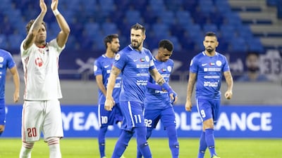 Alvaro Negredo was made captain soon after joining Al Nasr. Antonie Robertson / The National