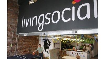 LivingSocial's offices in Washington may belie its status as an increasingly important global brand. Jacquelyn Martin / AP Photo