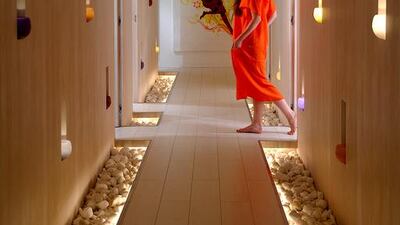 Spadunya, a peaceful spa located above the hustle and bustle of Dubai’s The Walk at JBR, offer ice therapy using gel-filled porcelain shells. Courtesy Spadunya