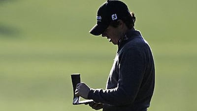 Rory McIlroy of Northern Ireland failed to make the cut at the Masters.