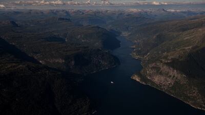 A fjord outside Voss, Norway