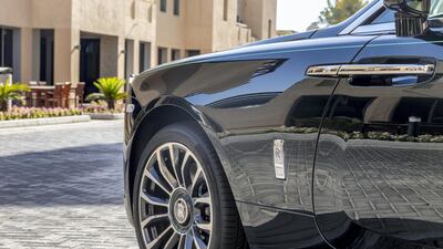 A Rolls-Royce Dawn on display outside the venue. Courtesy Abu Dhabi Motors