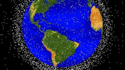 This computer generated image, supplied by NASA, shows objects that are currently being tracked in Earth orbit. Approximately 95 per cent of the objects in this illustration are orbital debris. AP Photo / NASA