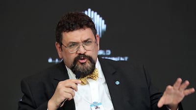 Nick Spanos, founder of Bitcoin Centre, New York City, disputed claims by Warren Buffet that the cryptocurrency was bound to fail. Pawan Singh / The National