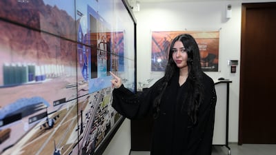 Hala Al Zargani is the only female Emirati engineer at Lockheed Martin. All photos: Pawan Singh / The National