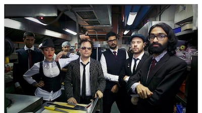The Ska Vengers, from left: Taru Dalmia, Samara Chopra, Stefan Kaye, Chaitanya Bhalla, Tony Guinard, Nikhil Vasudevan. Courtesy Supreet Bagri.