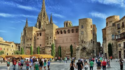 The Metropolitan Cathedral Basilica of Barcelona stands on the Pla de la Seu in the centre of the old part of town, Barri Gòtic, very close to the tourist-populated Las Ramblas area. Getty Images