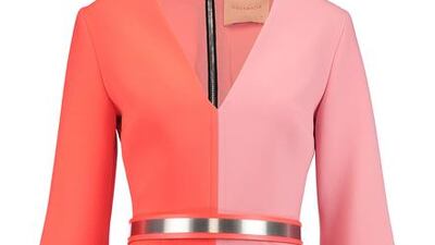 The Ebson two-tone jersey midi dress by Roksanda Ilincic. Courtesy TheOutnet.com