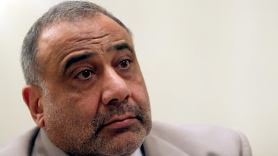 Iraqi Prime Minister designate Adel Abdul Mahdi. AP
