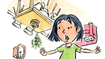 8. Turn as many things upside down as you can, including framed pictures, clocks, chairs and toys. The family will do a double-take and wonder what happened.