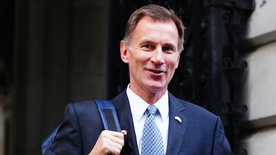 Chancellor of the Exchequer Jeremy Hunt arrives in Downing Street, Westminster, London. Issue date: Thursday November 17, 2022. PA
