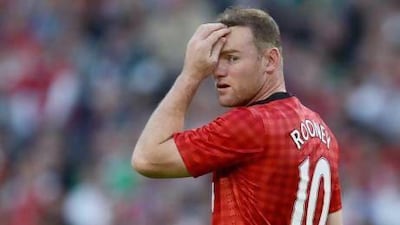Wayne Rooney has played for Manchester United exactly 400 times but whether he builds on that tally remains to be seen. Patrik Stollarz / AFP