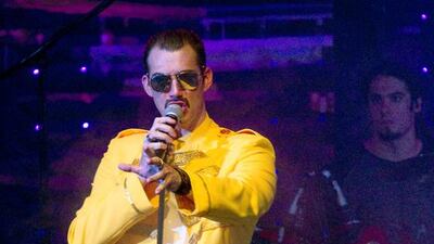 Jonothan Didlick as Freddie Mercury in We Are the Champions. Courtesy We Are the Champions