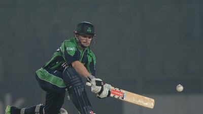 Ireland cricket captain William Porterfield made 31 runs from 23 balls on Monday. Munir uz Zaman / AFP / March 17, 2014