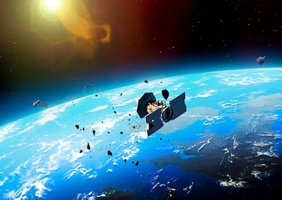 A 1978 paper by Nasa scientists suggested a single collision could create a cascade effect of dangerous fragments. Getty