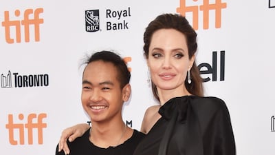 Maddox Jolie-Pitt and his mother, Angelina Jolie, pictured in 2017. AFP