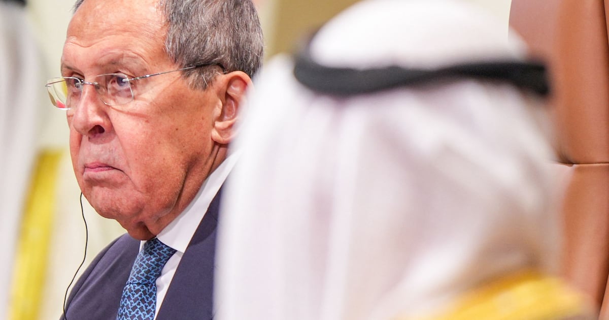 Photo: The National Russia's Foreign Minister Sergey Lavrov is on his way to Tehran after he attended a Gulf Co-operation Council meeting in