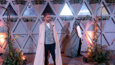 A menswear design by Zaid Farouki.