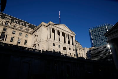The Bank of England, which is unlikely to lower interest rates on Thursday. AP Photo