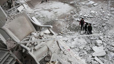 Russia is banking on the promise of Syrian refugees leaving Europe and a slice of the profits will persuade the EU and US to fund the reconstruction of Syria. Abdulmonam Eassa/ AFP