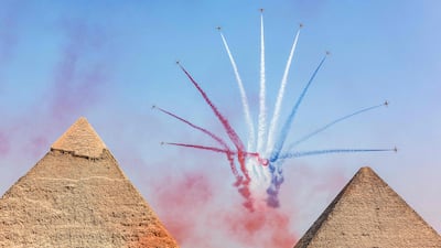 A burst of colour from the Silver Stars.