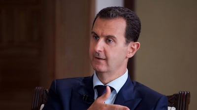 Syrian President Bashar Al Assad speaks during an interview with Australia's SBS news channel, in Damascus, Syria and broadcast on July 1, 2016. Sana via Associated Press