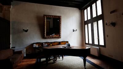 A piano in the Saturnia hotel, founded in 1908, in Venice, Italy The hotel is currently closed to the public but is reopening its private lounge and restaurant today, Monday, May 18. AP Photo / Antonio Calanni