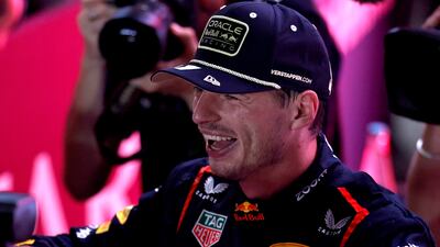 Red Bull's Max Verstappen after winning the F1 world title in Qatar. Reuters