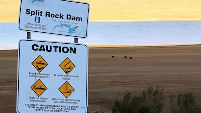 A view of the drought-depleted Split Rock Dam near Tamworth. Reuters