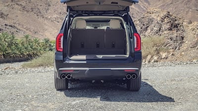 There are three rows of seats in a Yukon, but you can still fit plenty on the boot.