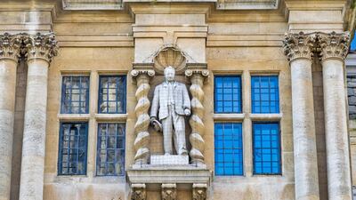 Oxford University kept the statue of former student Cecil Rhodes, arguing that more than $100 million in sponsorship depended on it. Alamy Stock Photo
