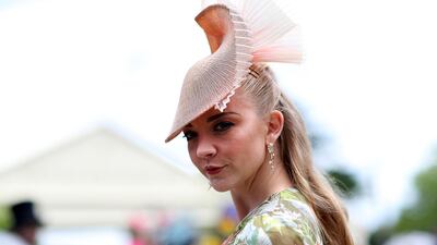 Natalie Dormer during ladies day. Getty